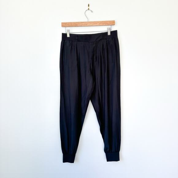 NWOT ATM Pure Silk Jogger Pant Black S - Picture 2 of 11